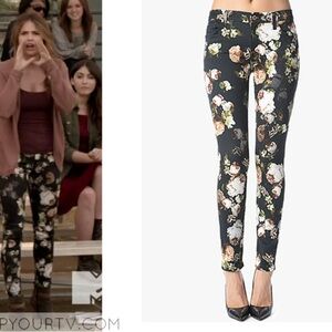 ✨FOUND!✨ 7 For All Mankind “Nighttime” Floral Skinny Pants